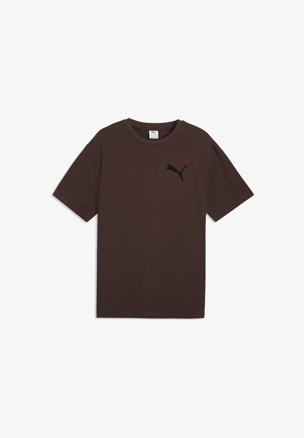 Puma ESSENTIALS ELEVATED CAT   - Basic T-shirt - chocolate brown