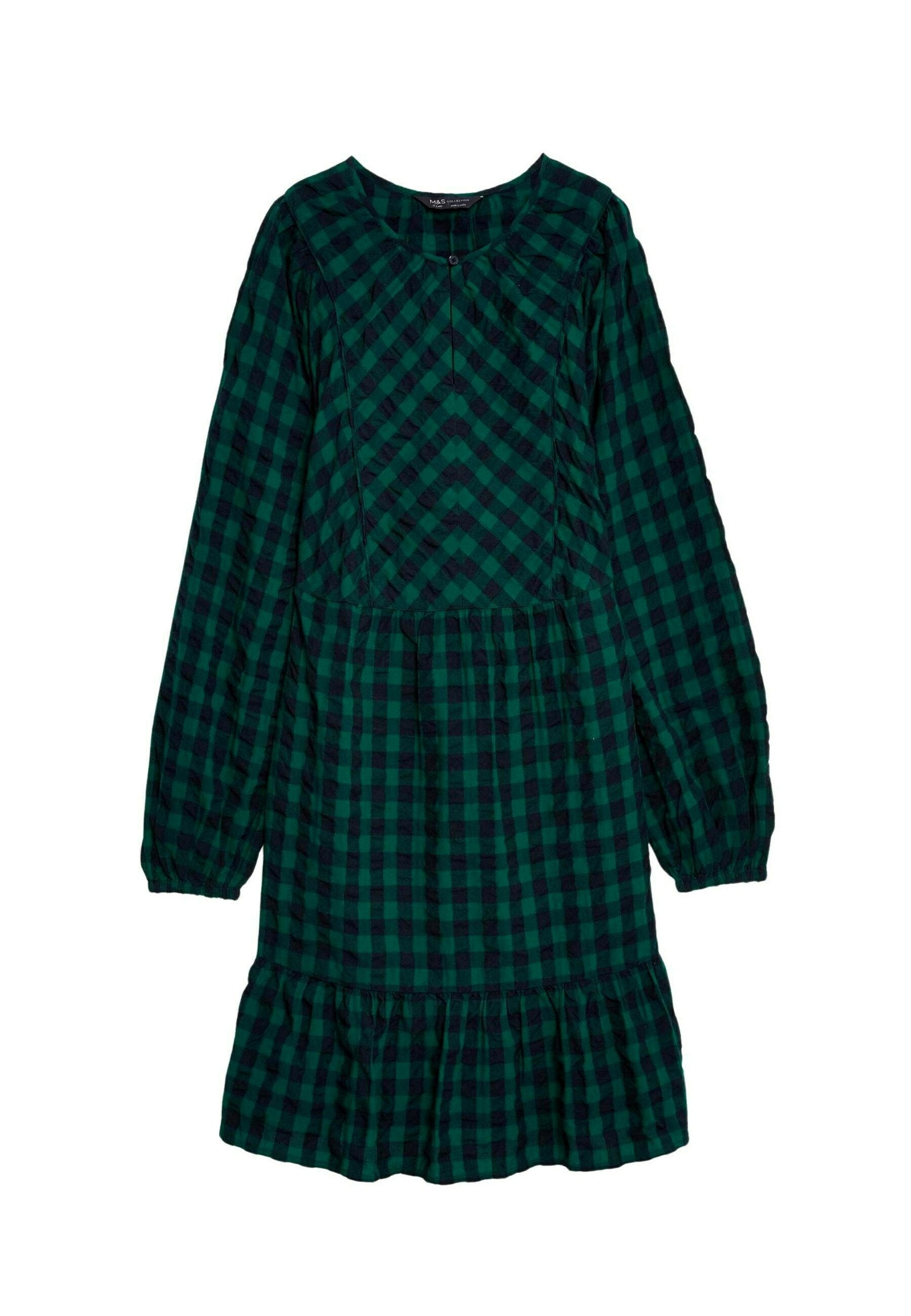 Marks & Spencer CHECKED KNEE LENGTH TIERED