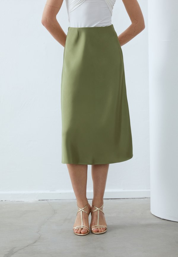 Anna Field SATIN MIDI SKIRT