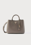 Guess MERIDIAN GIRLFRIEND SATCHEL - Handbag - dark taupe