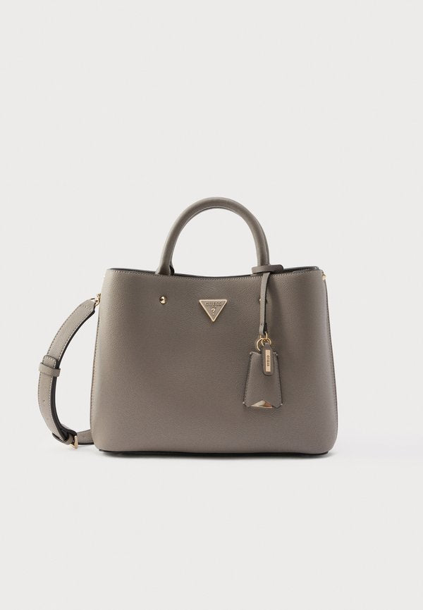 Guess MERIDIAN GIRLFRIEND SATCHEL - Handbag - dark taupe