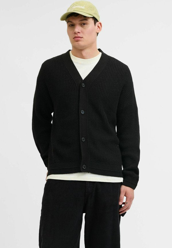 Jack & Jones Knitted Plain Knitted - Cardigan - black