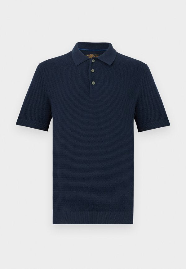 Jack & Jones JPRBLURILEY KNIT POLO SS SN - Polo shirt - Blue