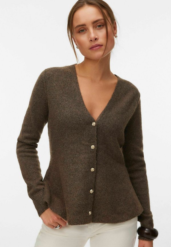 Vero Moda VMGRACE Knit - Cardigan - chocolate chip