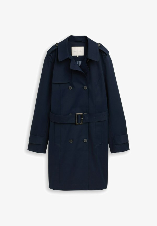 TOM TAILOR AUS WASSERABWEISENDEM MATERIAL - Trenchcoat - sky captain blue