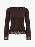 ONLY TOP ONLLIVE TOP - Long sleeved top - chocolate torte