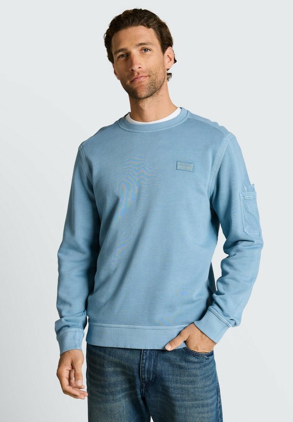 TOM TAILOR MIT ÄRMELTASCHE - Sweatshirt - mountain spring blue