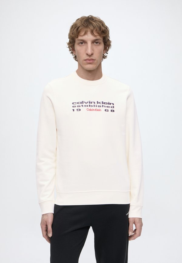 Calvin Klein Jeans GRAPHIC CREWNECK - Sweatshirt - black