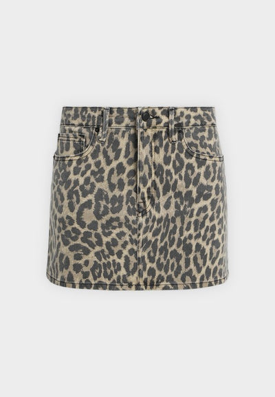 Good American LEOPARD GOOD 90S MINI SKIRT