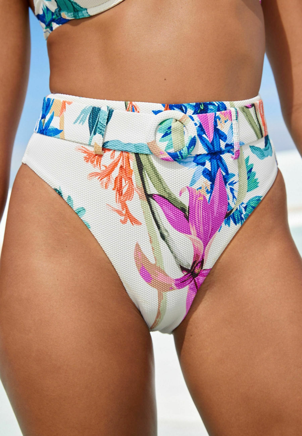 Next HIGH WAIST BELTED BIKINI BOTTOM