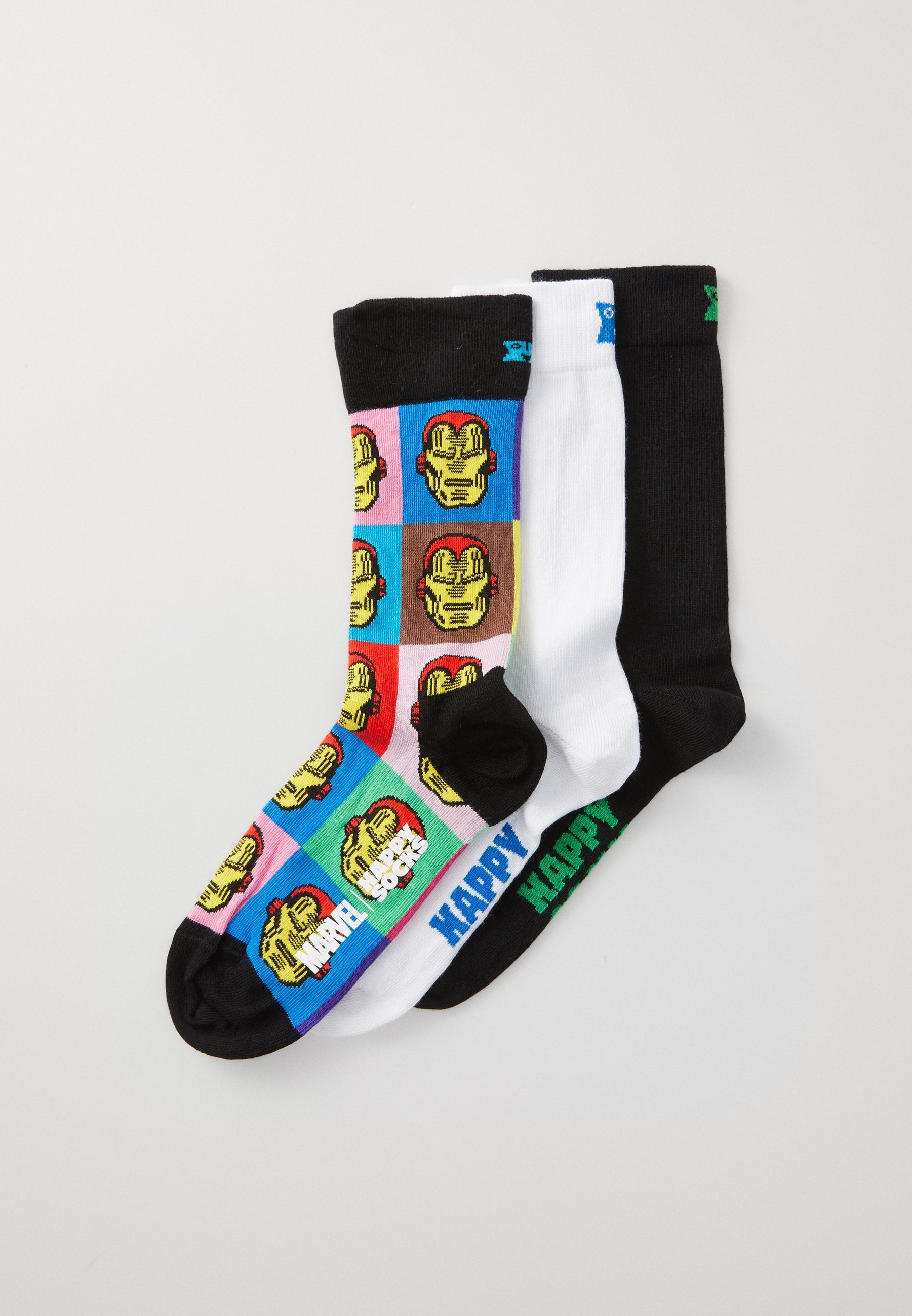 Happy Socks SOLID IRON MAN UNISEX 3 PACK