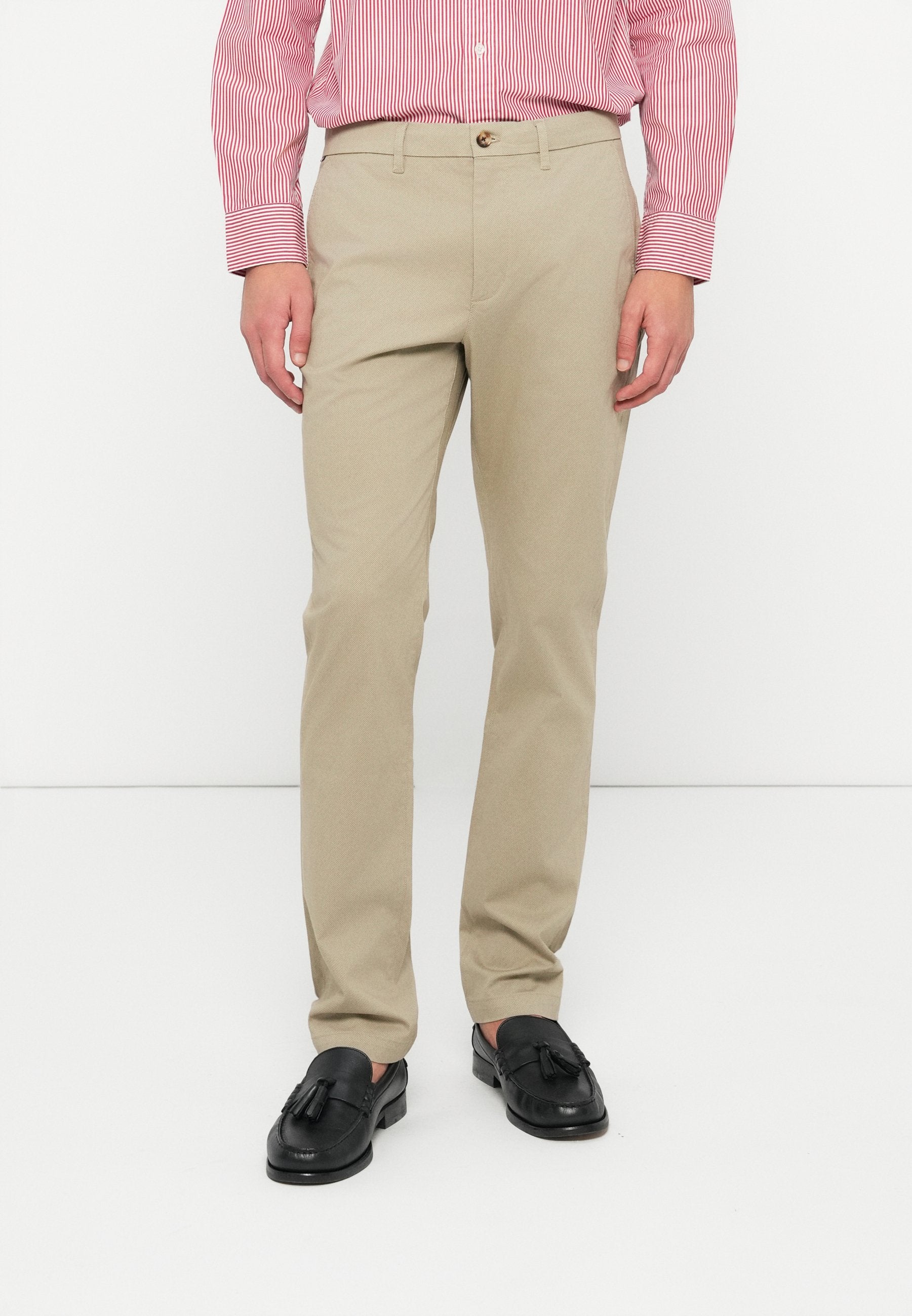 DENTON TEXTURED PRINT STRAIGHT LEG TROUSERS Media 3