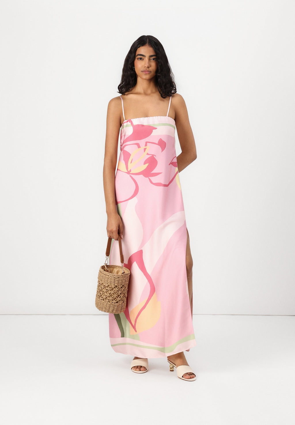 Abercrombie & Fitch STRAPLESS SLIP MAXI