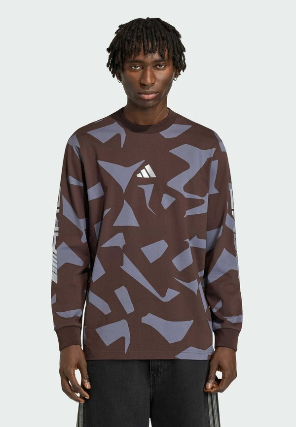adidas Performance AMG CAMO - Long sleeved top - aurora coffee   aurora onix