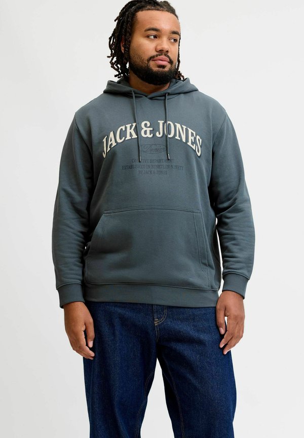 Jack & Jones JJEDENVER LOGO SWEAT HOOD SN PLS - Hoodie - turbulence