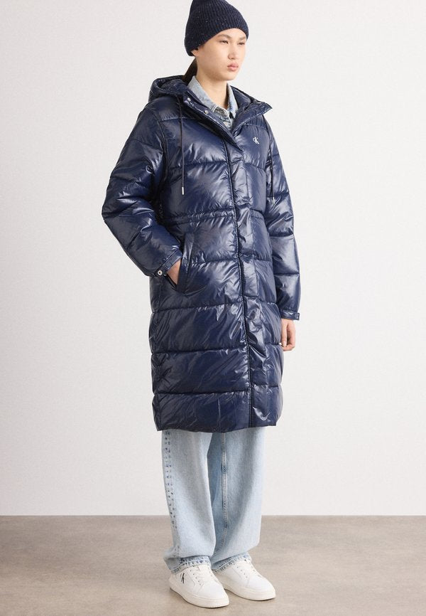 Calvin Klein Jeans SHINE LONG PUFFER COAT - Winter coat - inkwell