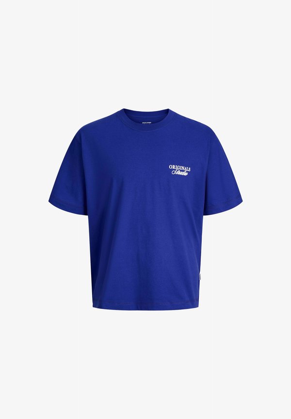 Jack & Jones JORNORREBRO TYPO TEE SS CREW NECK NOOS - Print T-shirt - bluing