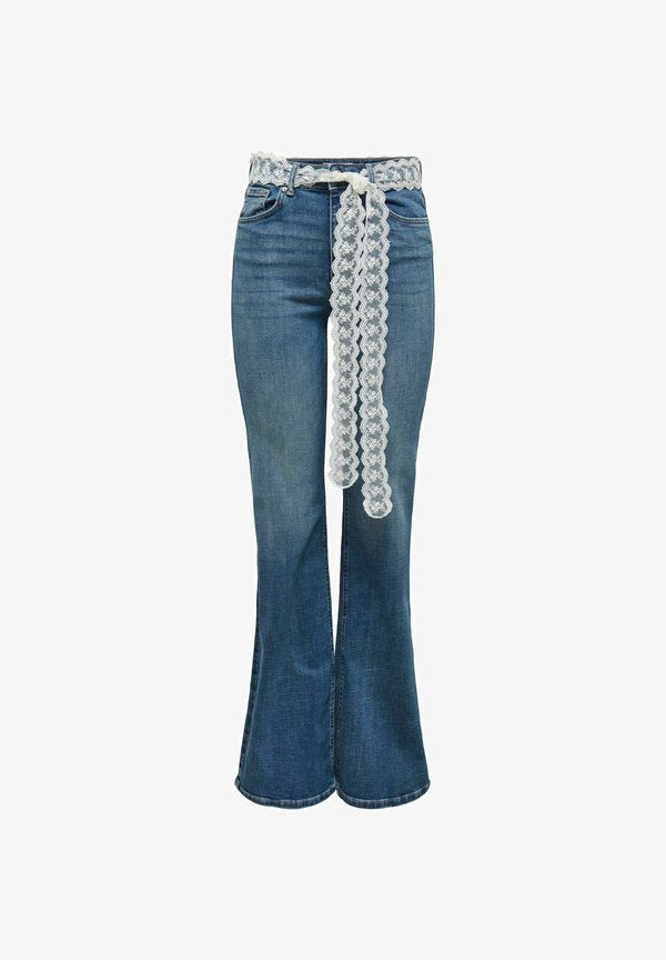 ONLY FLARED FIT JEANS ONLREGENT HIGH WAIST FLARED FIT JEANS - Flared Jeans - medium blue denim