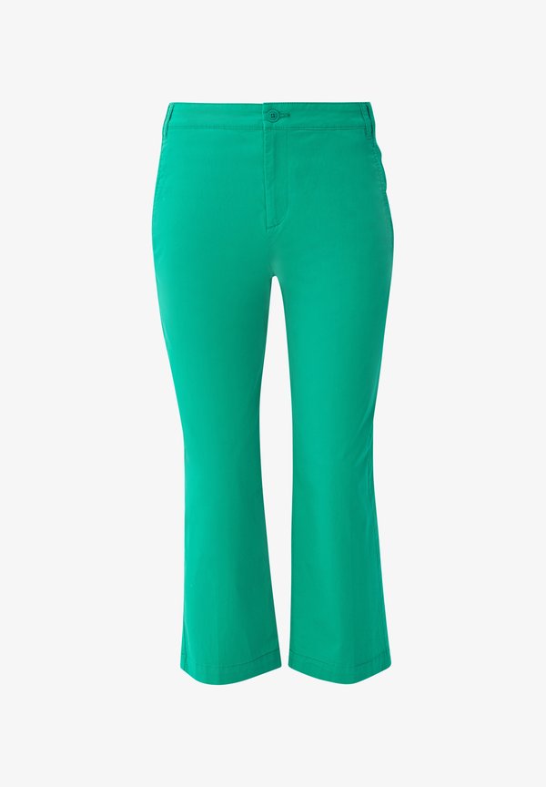 s.Oliver MIT HIGH RISE - Trousers - smaragd