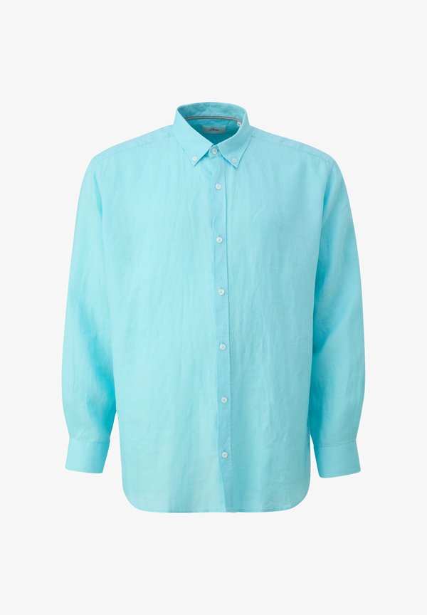 s.Oliver MIT BUTTON-DOWN-KRAGEN - Shirt - helles türkis