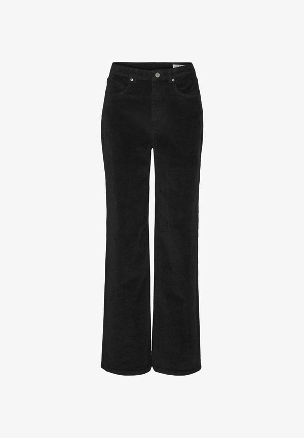 Vero Moda VMTESSA WIDE PANTS - Trousers - black