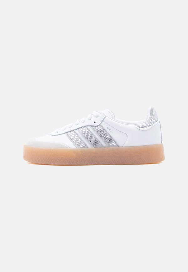 adidas Originals SAMBAE - Trainers - crystal white/silver-coloured metallic