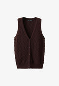 Mango ADULT - Waistcoat - dark brown
