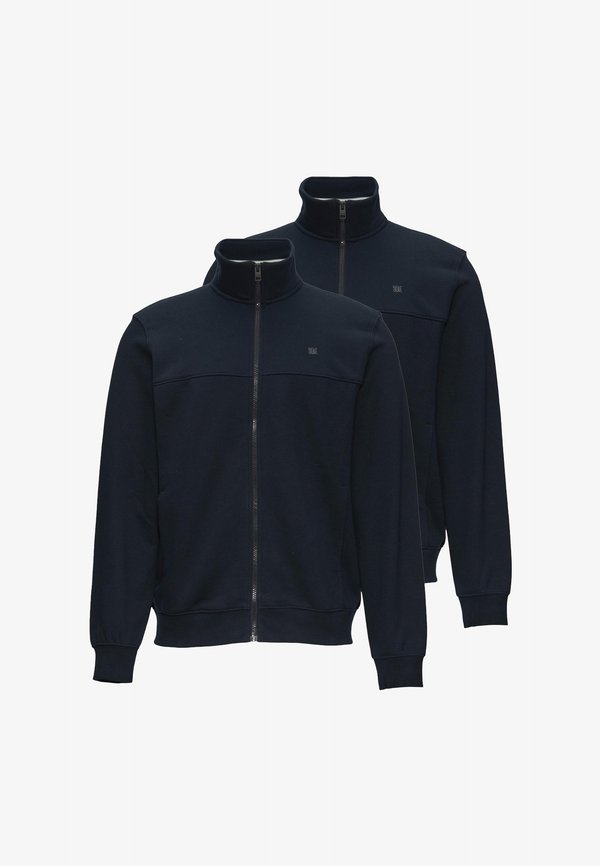 s.Oliver S.OLIVER 2 PACK - Zip-up sweatshirt - blau