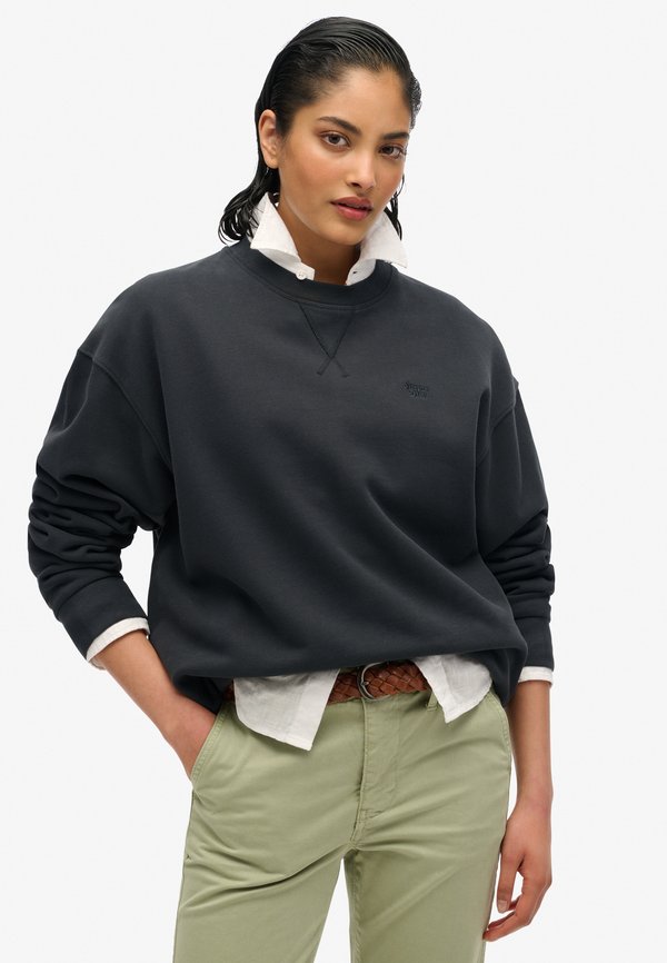 Superdry & Co STUDIOS CREW - Sweatshirt - washed black