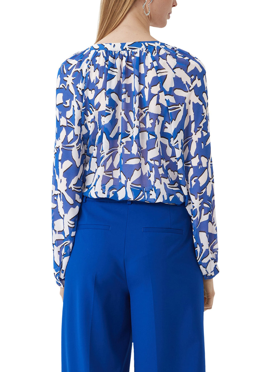 BLUSE AUS CHIFFON Media 7
