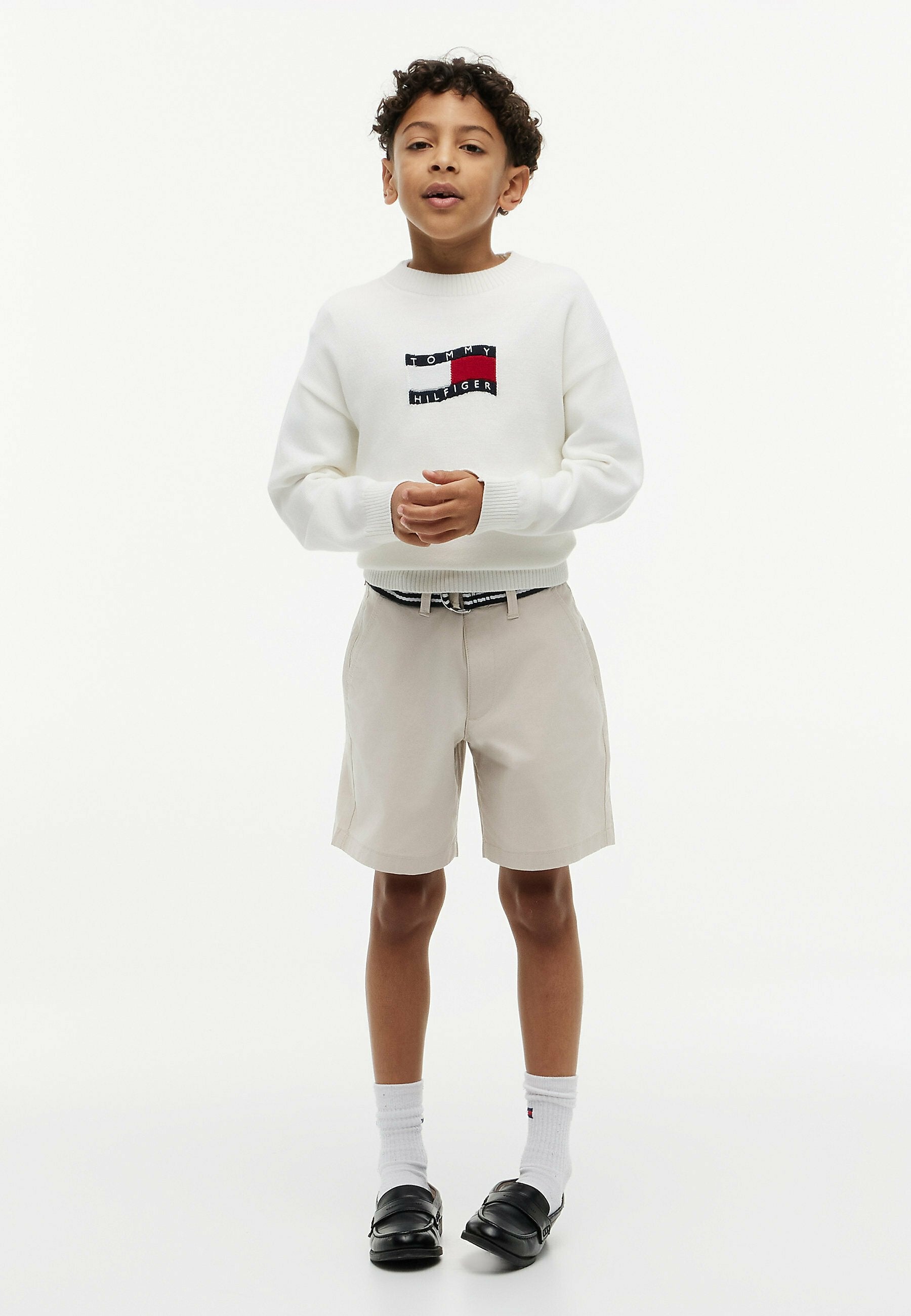 BAGGY CHINO BELTED SHORT Media 2