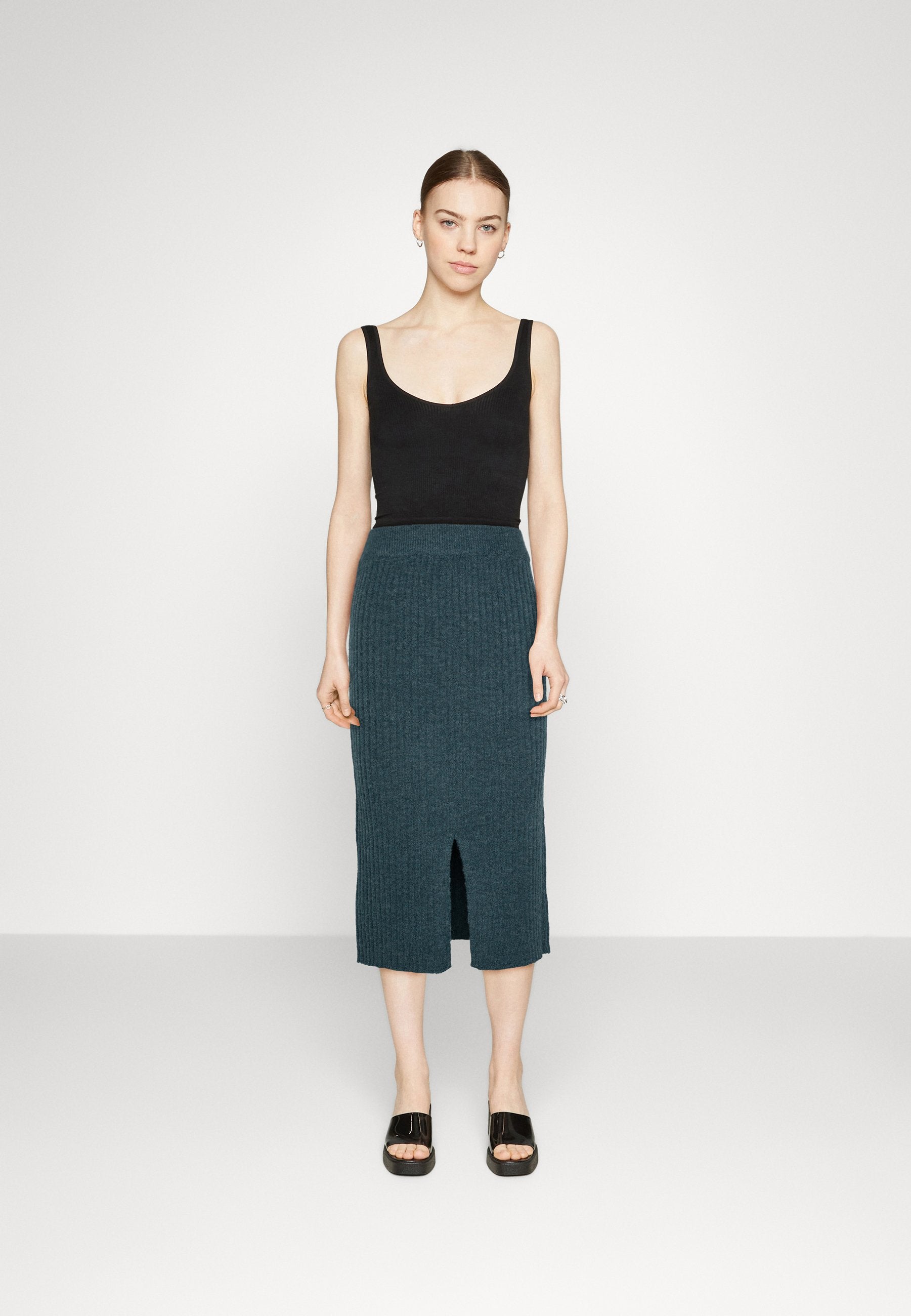 Pieces PCJOSE MIDI SLIT SKIRT