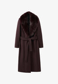 Mango Classic coat - dark brown