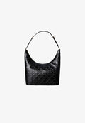 Calvin Klein EMBLEM DEBOSSED MEDIUM - Handbag - black