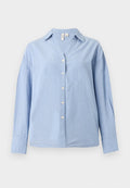 Vero Moda VMNORMA CHAMBRAY SHIRT - Button-down blouse - light blue melange