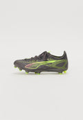 Puma ULTRA 5 MATCH - Soft-ground football boots - matte aged silver/yellow alert/aged silver