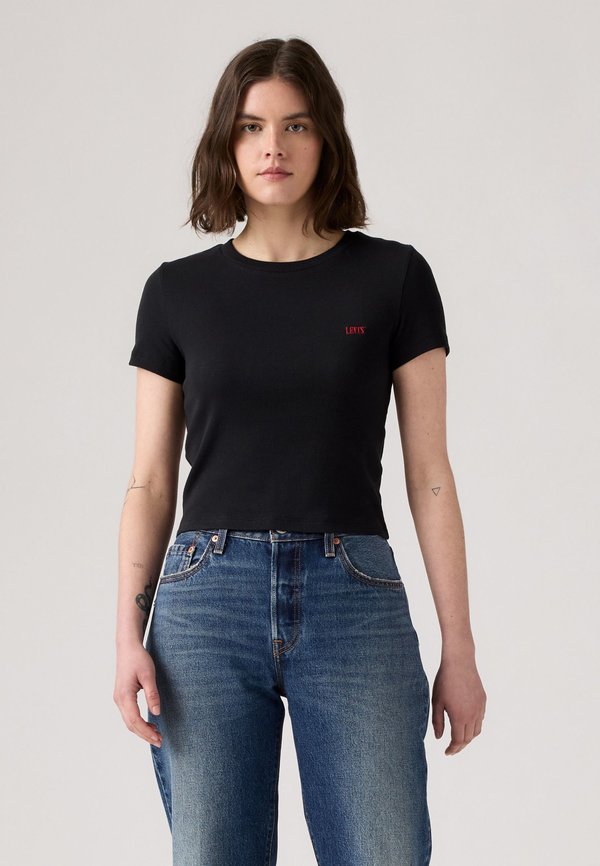 Levi's® ESSENTIAL SPORTY TEE - Print T-shirt - caviar