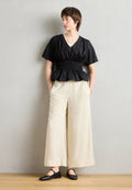 Marc O'Polo PANTS CULOTTE STYLE ELASTIC WAISTBAND SEAM POCKETS