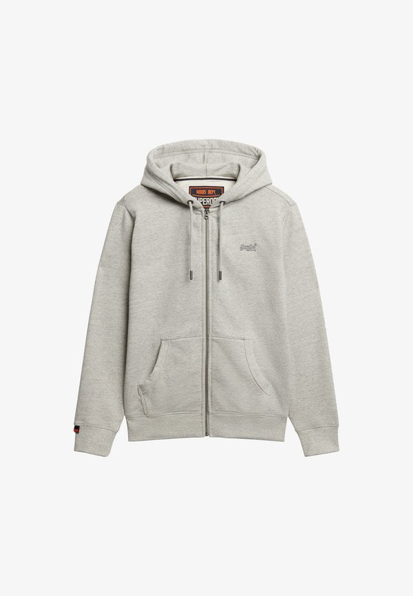 Superdry & Co SUPERDRY - Zip-up sweatshirt - varsity grey grindle