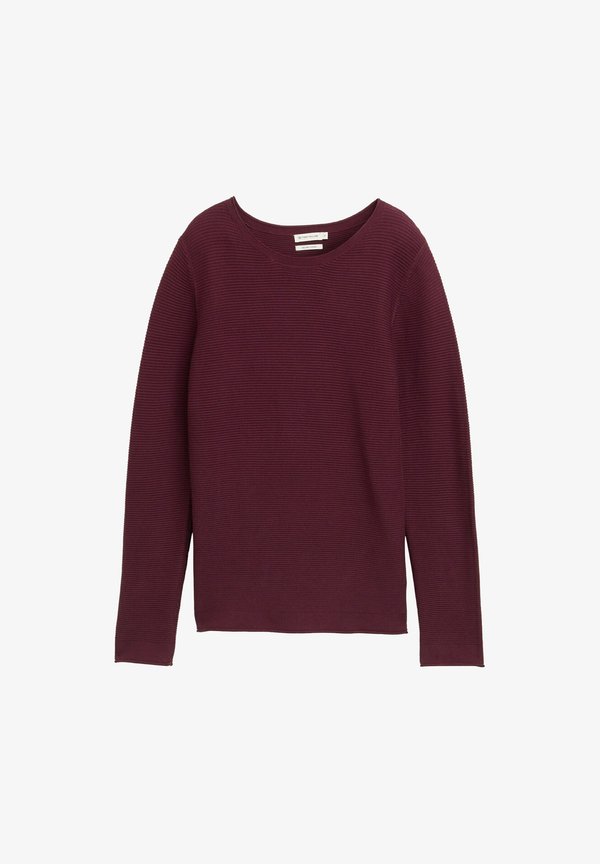 TOM TAILOR NEW OTTOMAN - Jumper - bordeaux red