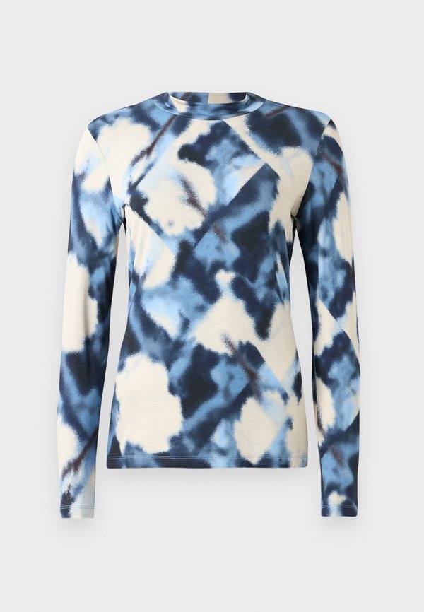 TOM TAILOR ALL OVER PRINT - Long sleeved top - blue