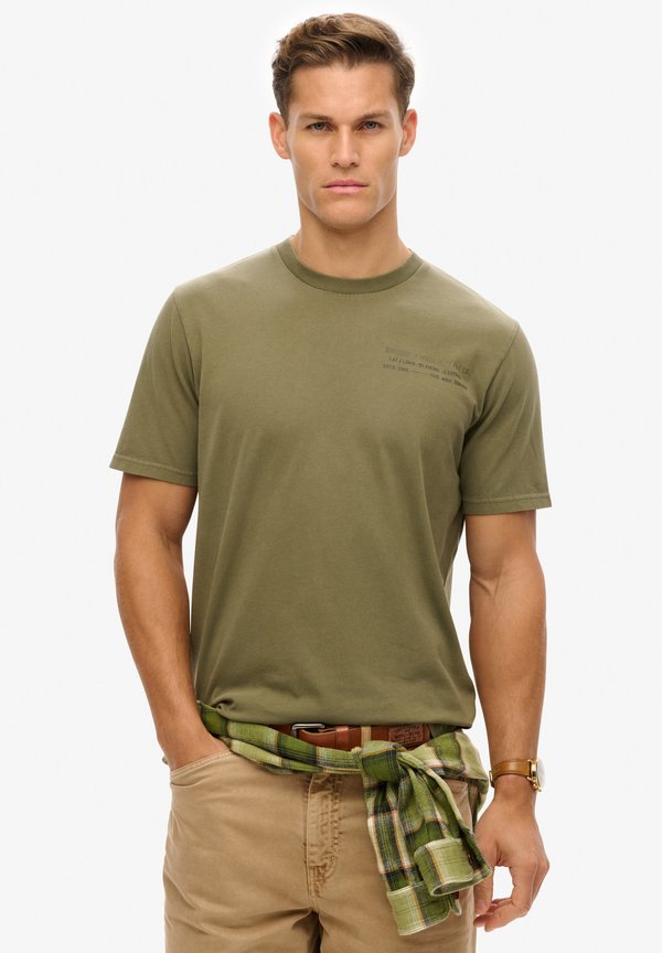 Superdry & Co UTILITY GRAPHIC  - Print T-shirt - olive night green