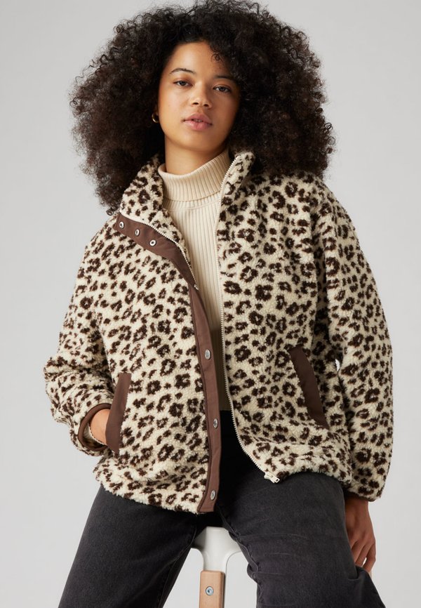 Levi's® VALLEY SHERPA JACKET - Fleece jacket - esso cheetah white swan