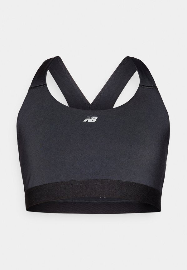 New Balance ESSENTIAL TRAIN BRA - Medium support sports bra - black