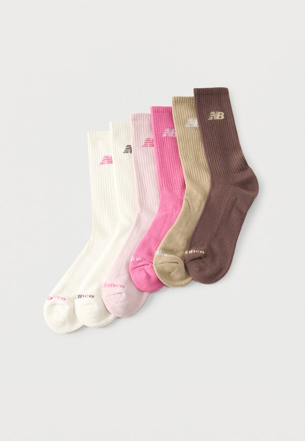 New Balance SEASONAL CREW UNISEX 6 PACK - Socks - light pink/pink/off-white