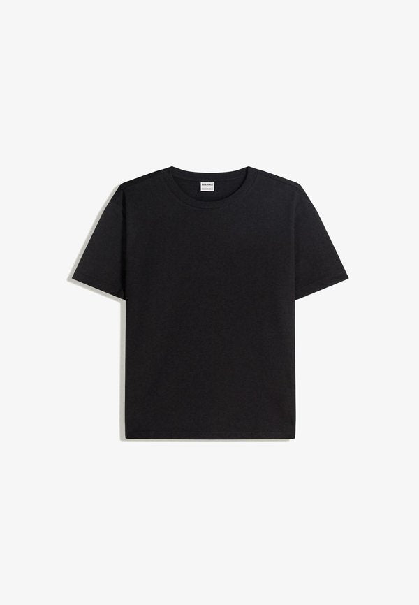 Bershka Basic T-shirt - black