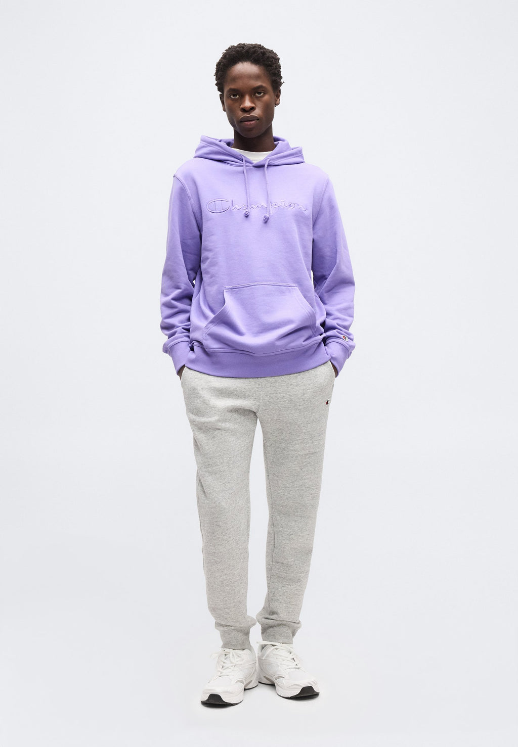 Champion ICONS TONAL HOODIE WITH BIG LOGO
