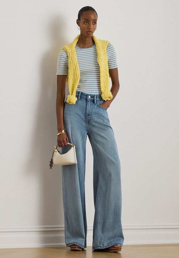 Lauren Ralph Lauren Petite STRIPED STRETCH COTTON TEE