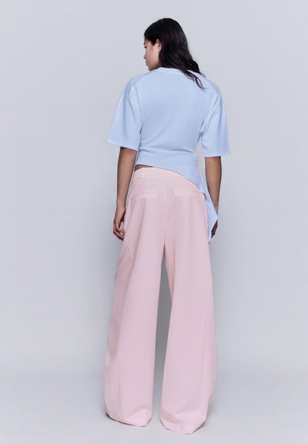 Bershka Trousers - light pink