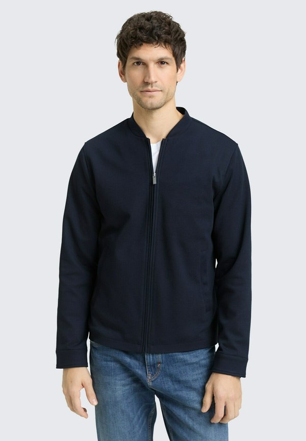 TOM TAILOR MIT EINGRIFFSTASCHEN - Bomber Jacket - sky captain blue